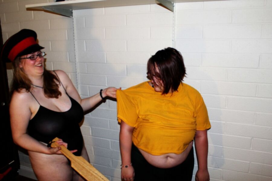 Free porn pics of Big & Dorky Lesbian Domination 18 of 95 pics