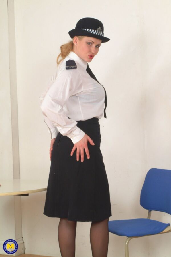 Free porn pics of Katarina - MILF policewoman strips 7 of 59 pics