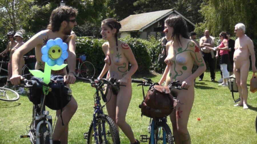 Free porn pics of World Naked Bike Ride - Hairy girls 3 of 279 pics