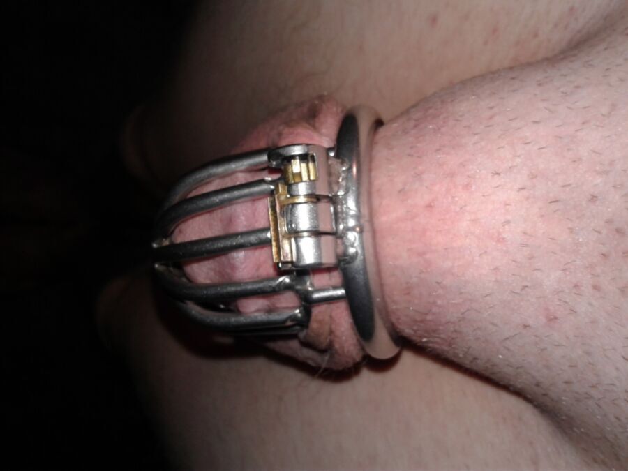 Amateur Me In My New Chastity Cage How Long Must Wear Palmtube 1