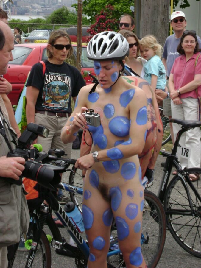 Free porn pics of World Naked Bike Ride - Hairy girls 12 of 279 pics