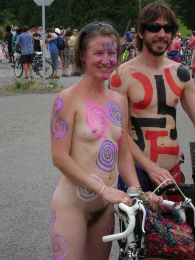 Free porn pics of World Naked Bike Ride - Hairy girls 13 of 279 pics