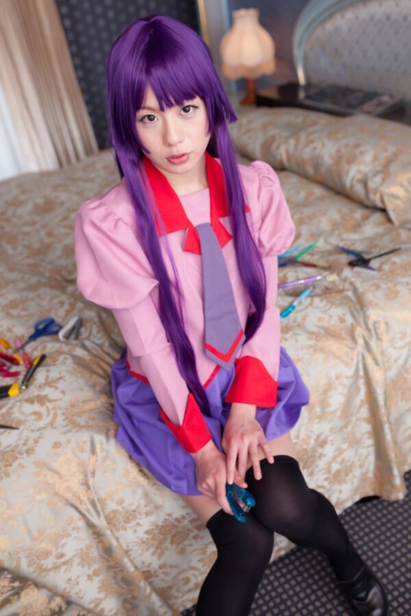 Free porn pics of Cosplay girl Henmonogatari Japanese butthole 5 of 344 pics