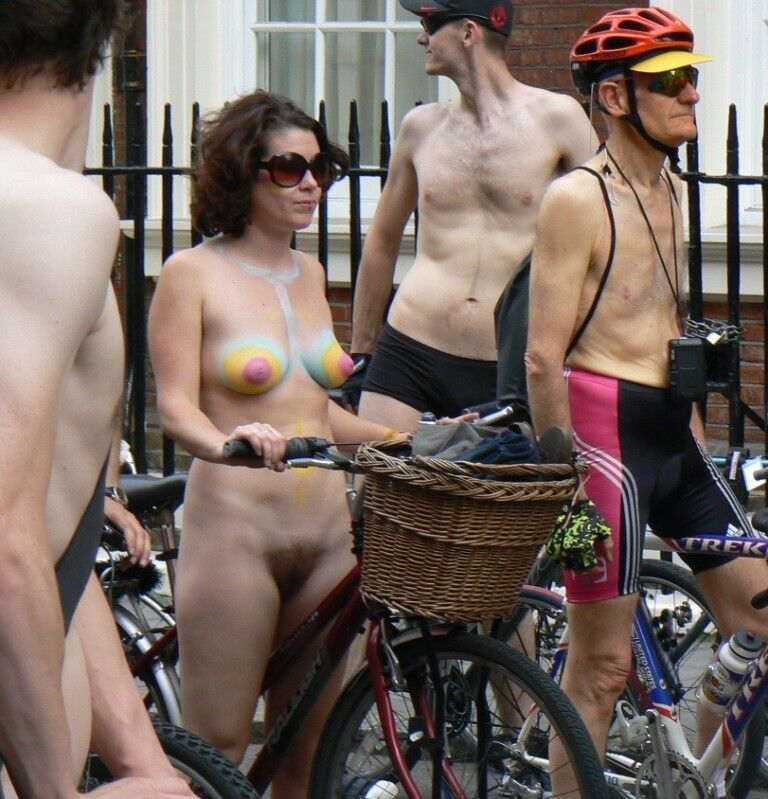 Free porn pics of World Naked Bike Ride - Hairy girls 24 of 279 pics