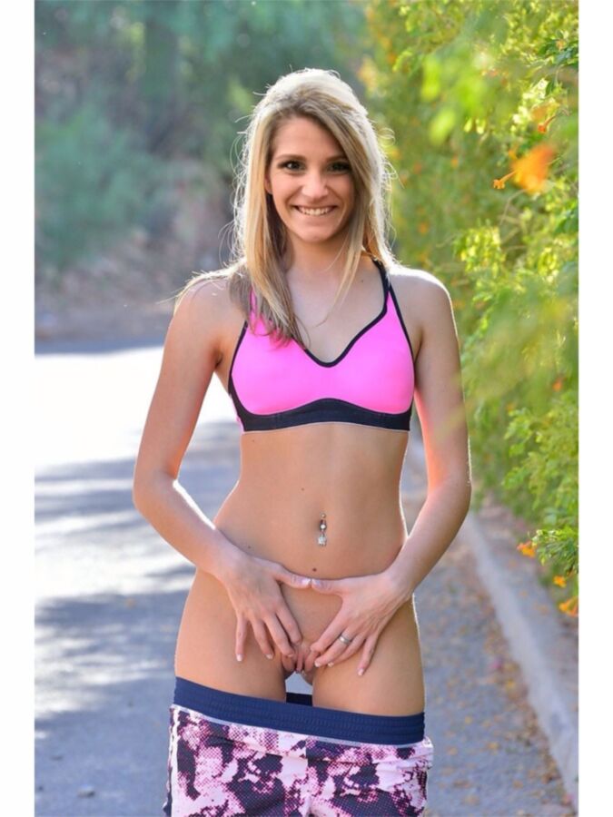 Free porn pics of Ashley Kennard - Outdoor Strip 9 of 14 pics