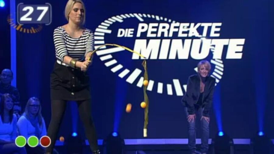 Free porn pics of Jeanette Biedermann @ Die perfekte Minute (with blowing Jeany) 8 of 15 pics