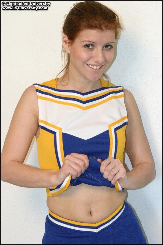 Free porn pics of Taryn Thomas stripping off her cheer outfit 20 of 65 pics