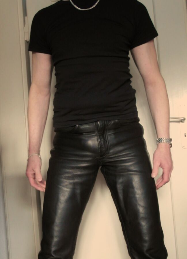 Free porn pics of My Leather Jeans - geil in Lederjeans 9 of 12 pics
