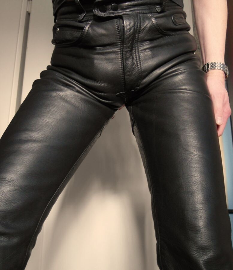 Free porn pics of My Leather Jeans - geil in Lederjeans 8 of 12 pics