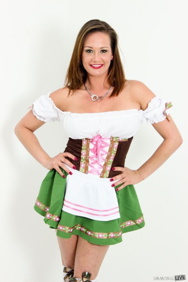 Free porn pics of Tory Lane dressed as a german bar maid 1 of 137 pics