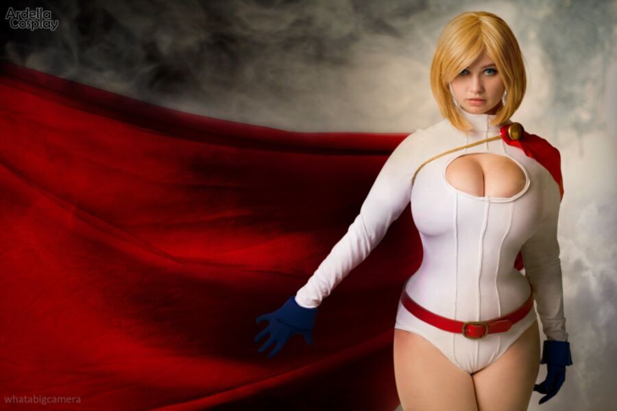 Free porn pics of Power Girl Cosplay Body Paint/Art 13 of 33 pics