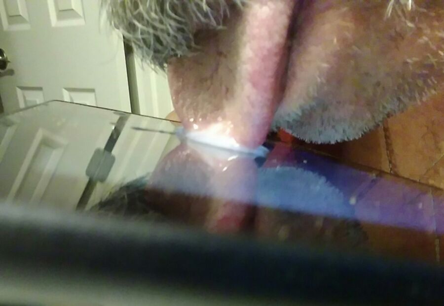 Free porn pics of BazMayson her nipple, my cum, my tongue 5 of 7 pics