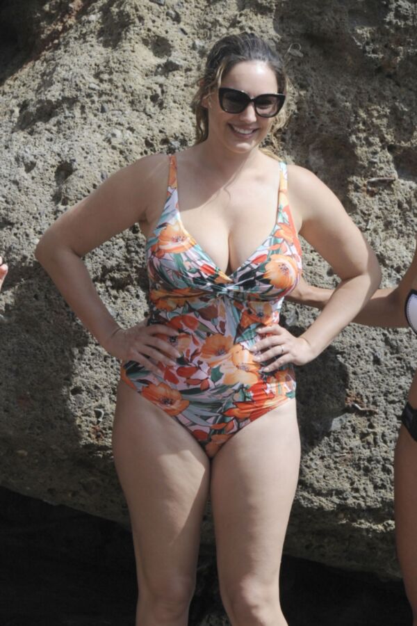 Free porn pics of Kelly Brook- Big Titted English Celeb in Sexy Swimsuit in Ischia 2 of 69 pics