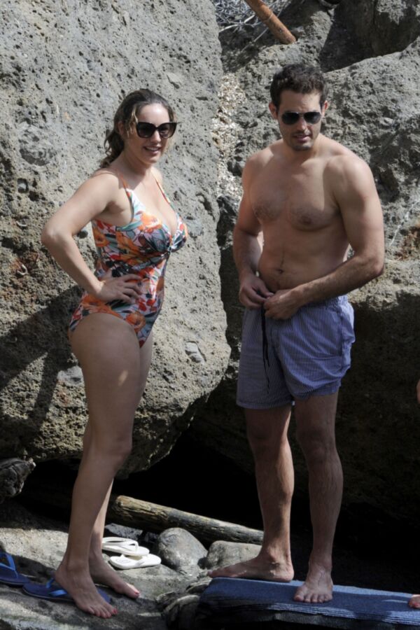 Free porn pics of Kelly Brook- Big Titted English Celeb in Sexy Swimsuit in Ischia 12 of 69 pics
