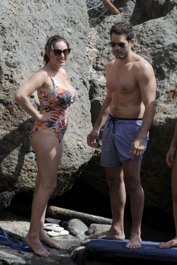 Free porn pics of Kelly Brook- Big Titted English Celeb in Sexy Swimsuit in Ischia 19 of 69 pics