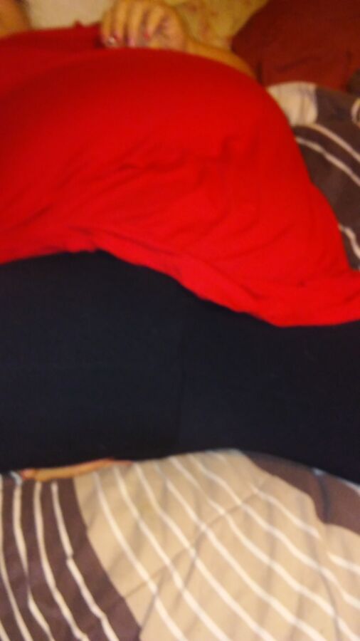 Free porn pics of Wifes-Red-Dress-Legging-Boots-For-Your-Comments 24 of 25 pics