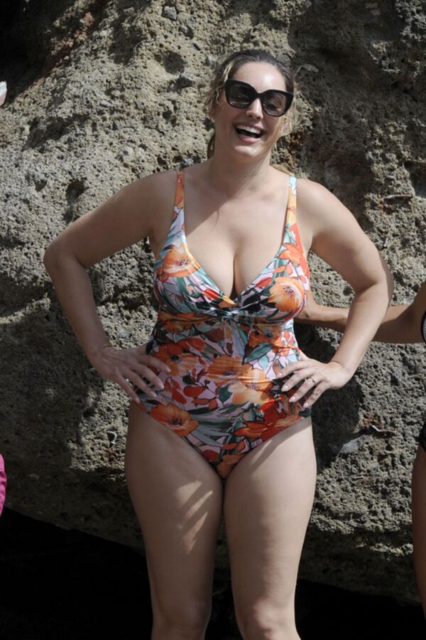 Free porn pics of Kelly Brook- Big Titted English Celeb in Sexy Swimsuit in Ischia 1 of 69 pics
