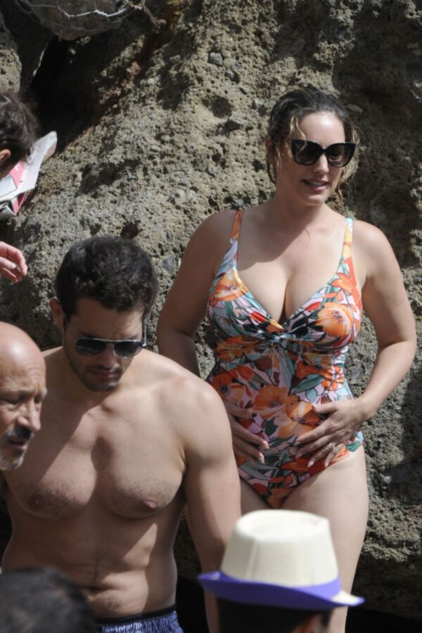 Free porn pics of Kelly Brook- Big Titted English Celeb in Sexy Swimsuit in Ischia 21 of 69 pics