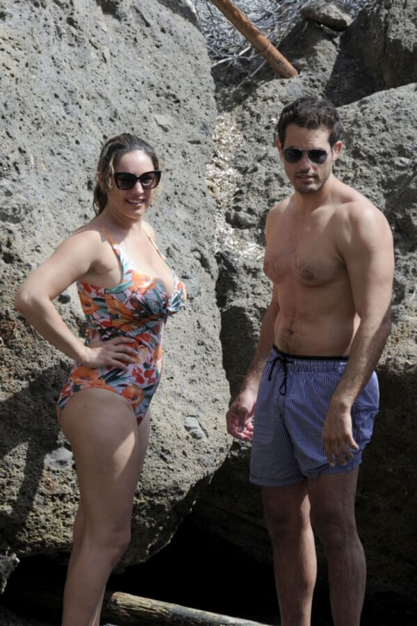 Free porn pics of Kelly Brook- Big Titted English Celeb in Sexy Swimsuit in Ischia 16 of 69 pics