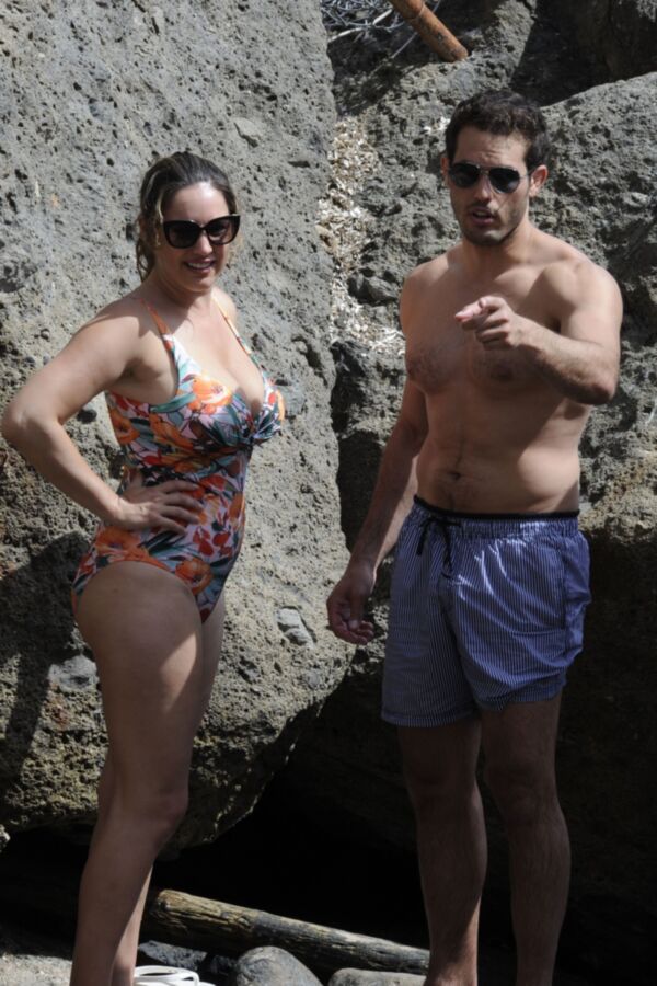 Free porn pics of Kelly Brook- Big Titted English Celeb in Sexy Swimsuit in Ischia 11 of 69 pics