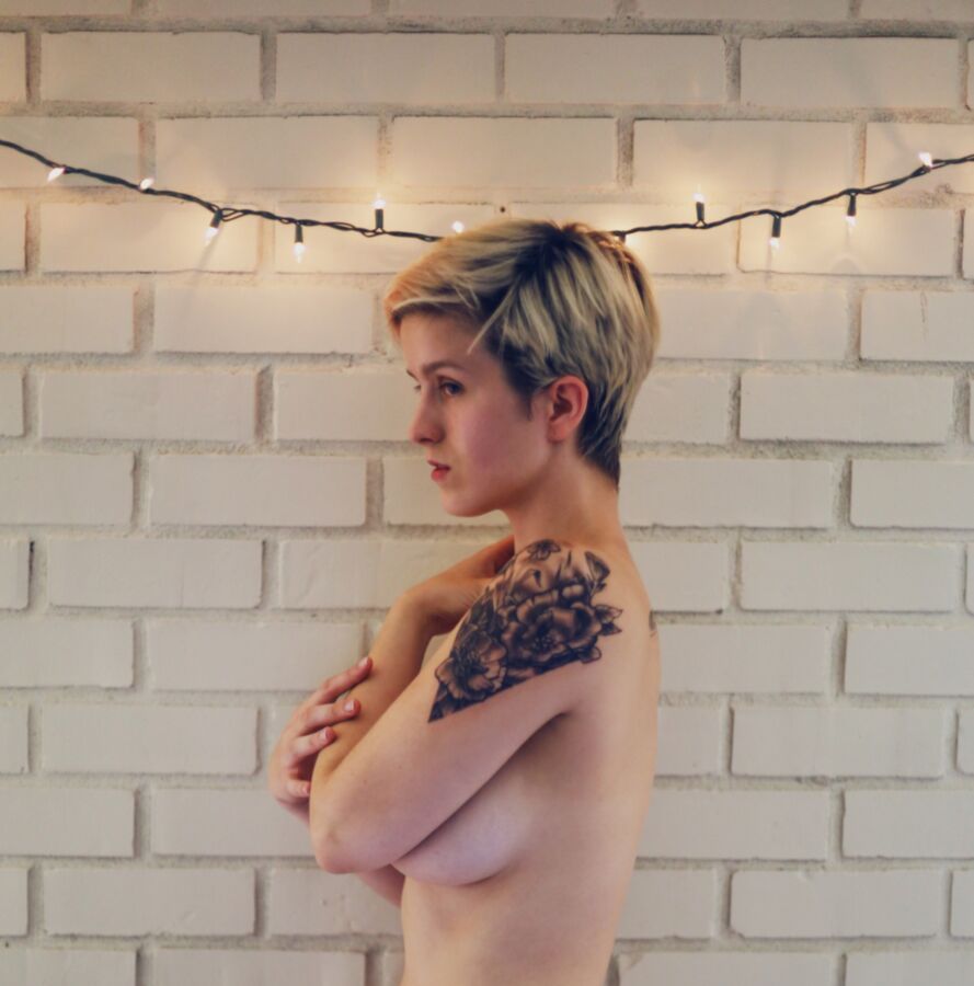 Free porn pics of Short Haired Tatto Blonde 13 of 23 pics