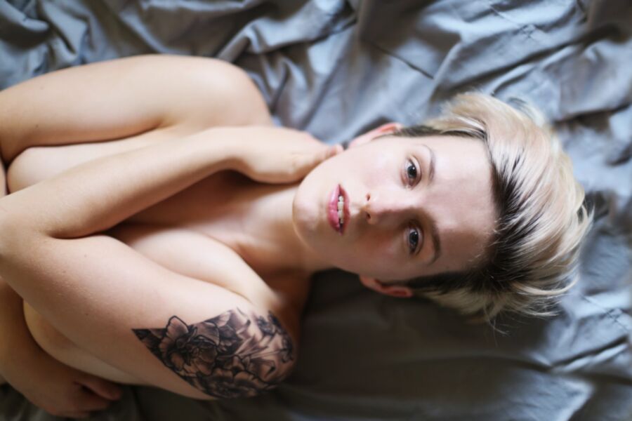 Free porn pics of Short Haired Tatto Blonde 8 of 23 pics