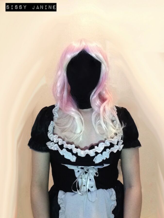 Free porn pics of Sissy Maid With Pink Hair 10 of 18 pics