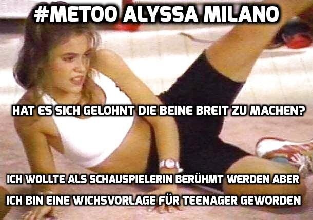 Free porn pics of Alyssa Milano #MeToo German Captions 10 of 13 pics