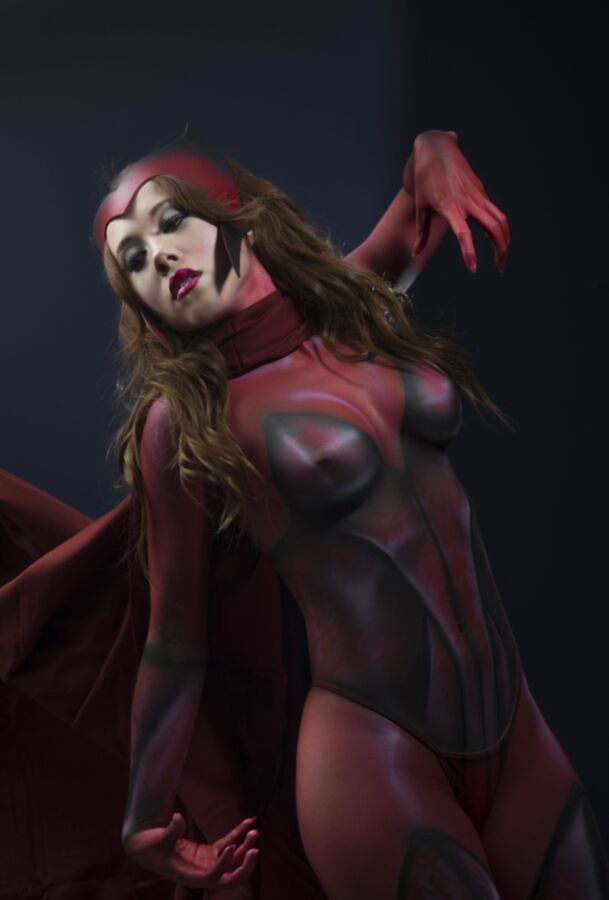 Free porn pics of Iron Man Female Body Paint/Art Superhero 5 of 7 pics