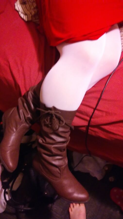 Free porn pics of Wifes Boots With Thigh Highs For Your Comments 1 of 10 pics