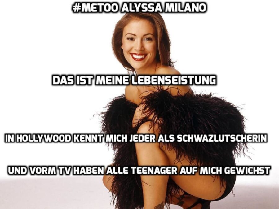 Free porn pics of Alyssa Milano #MeToo German Captions 4 of 13 pics