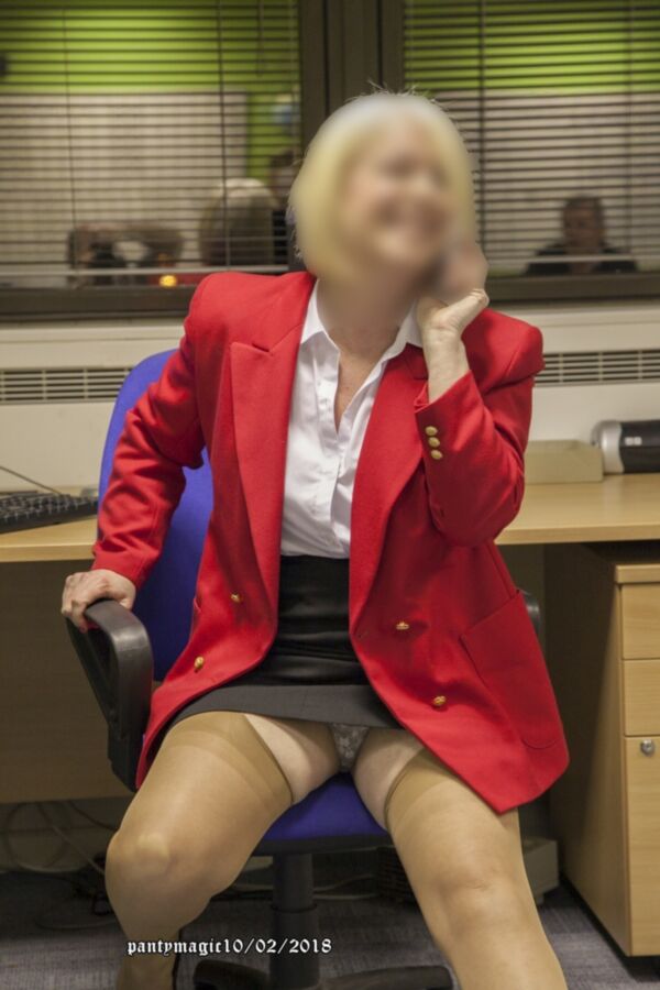 Free porn pics of Teasing the boss in the office for a rise 5 of 44 pics