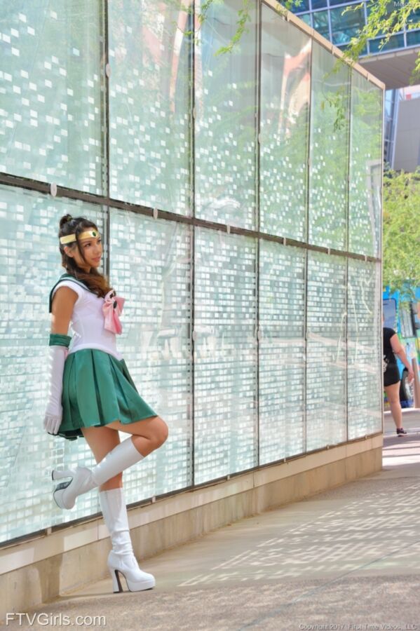 Free porn pics of Cosplay Melody Wise as Sailor Jupiter 17 of 140 pics