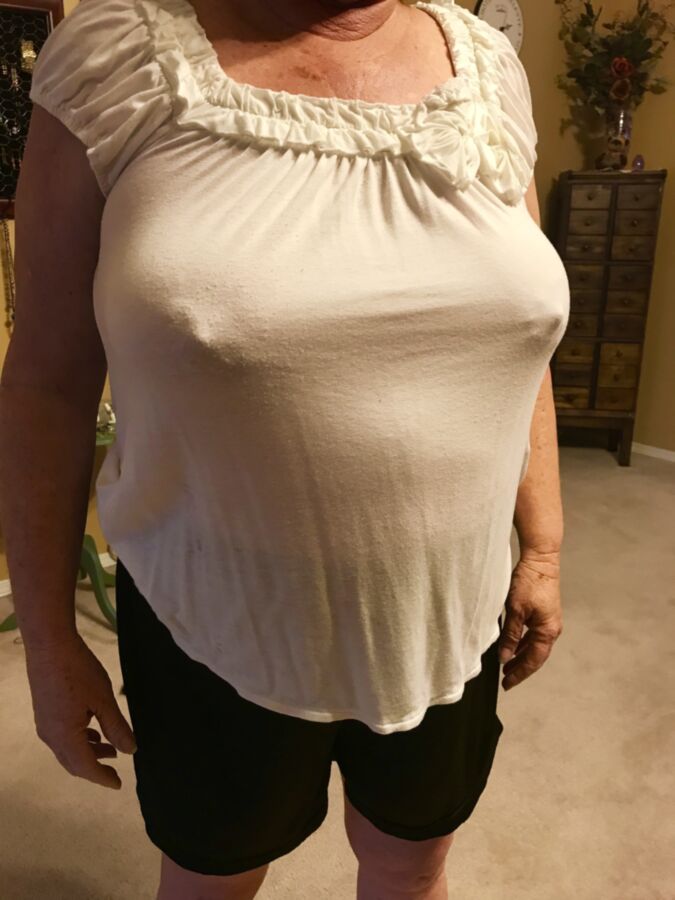 Free porn pics of My Braless Wife In Public, Private, Nice Nipples 10 of 12 pics