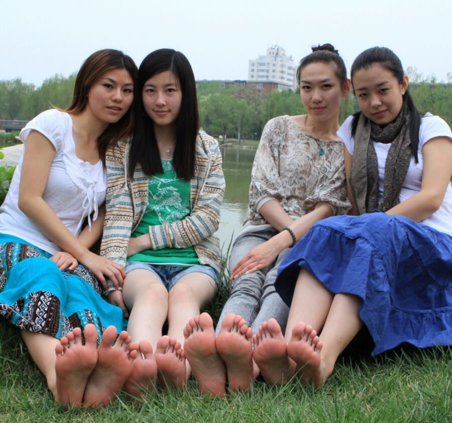 Free porn pics of Asian group feet 6 of 16 pics
