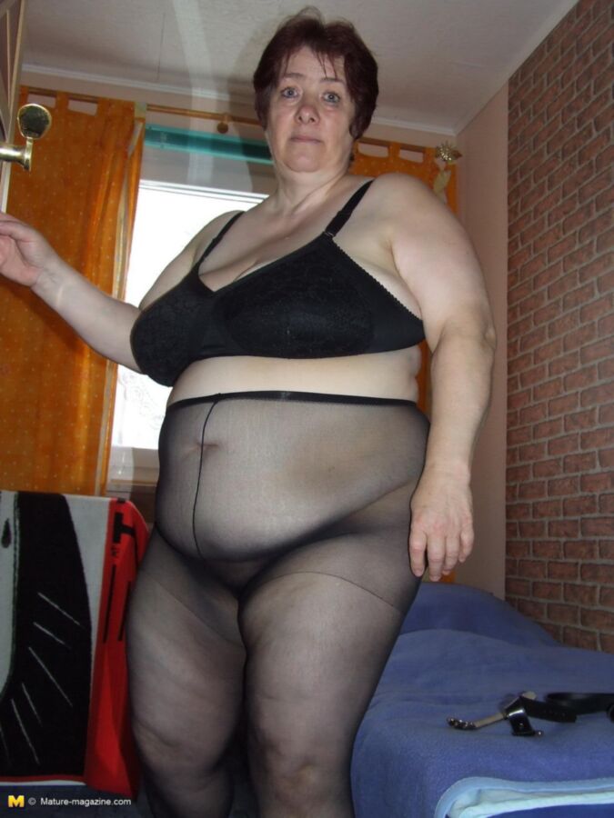 Free porn pics of Fat and Ugly Pantyhose Granny 2 of 152 pics