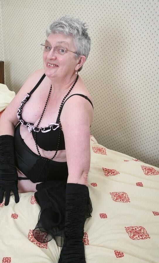 Free porn pics of Grey Haired Granny in black Stockings 23 of 199 pics