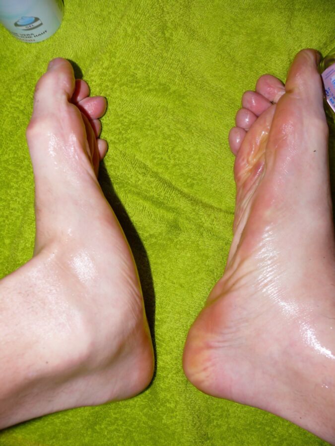 Free porn pics of My Feet With Baby Oil 2 of 5 pics