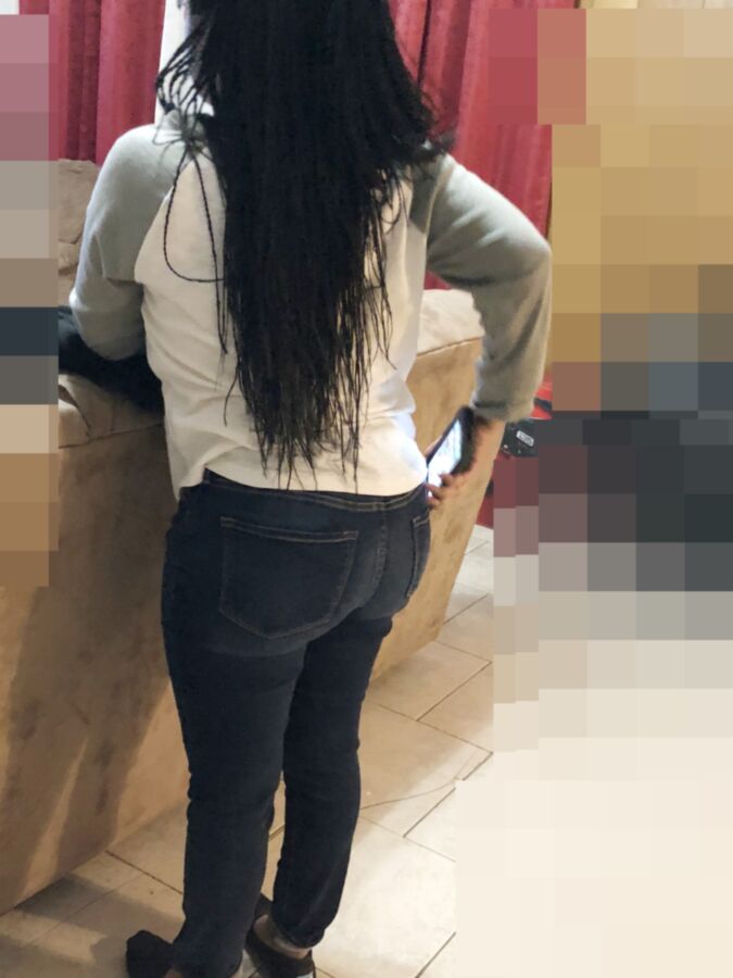 Free porn pics of best friend of GF in jeans visiting during winter storm wknd. 6 of 25 pics