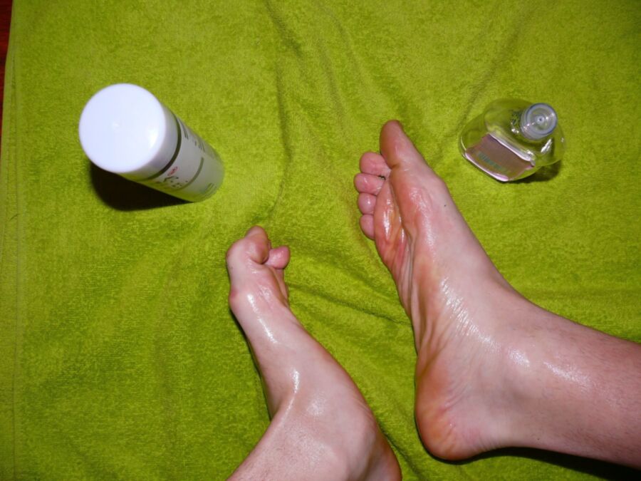 Free porn pics of My Feet With Baby Oil 1 of 5 pics