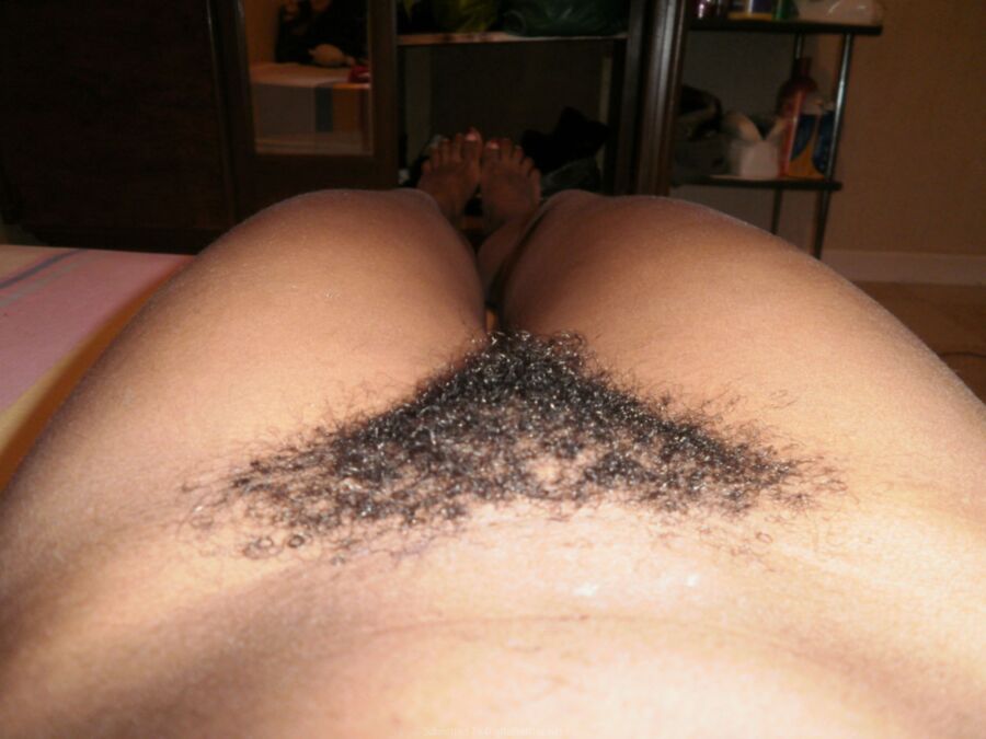 Free porn pics of African Girlfriend Showing Her Hairy Bush 4 of 41 pics