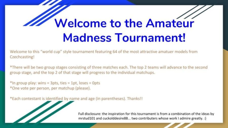 Free porn pics of Amateur Madness Tournament! 1 of 21 pics