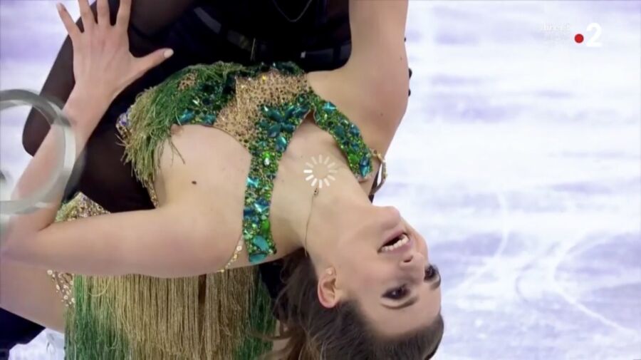 Free porn pics of Gabriella Papadakis topless at the olympic games 12 of 23 pics