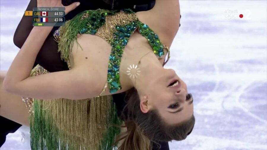 Free porn pics of Gabriella Papadakis topless at the olympic games 20 of 23 pics