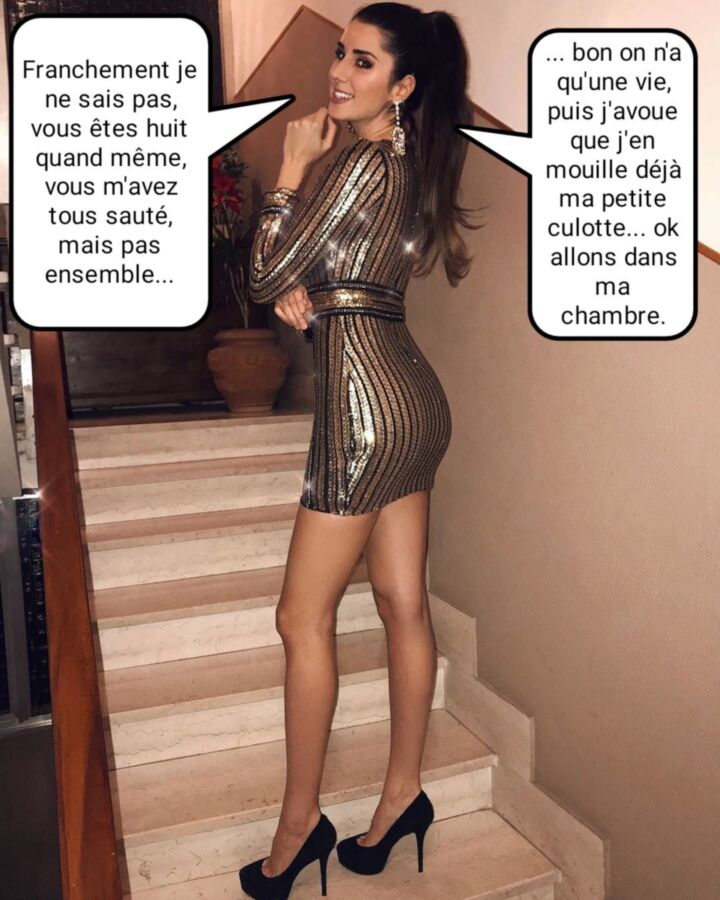 Free porn pics of French caption (français) jeune cochonne pour huit mecs. 2 of 5 pics