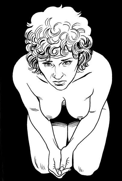 Free porn pics of Handmaiden (Bruce Morgan BDSM drawings) 20 of 40 pics