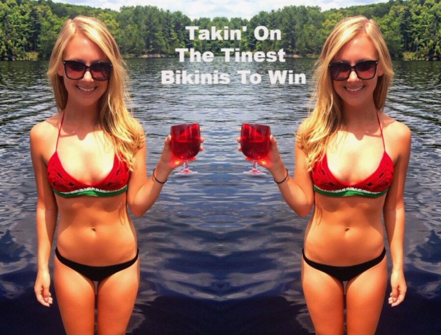 Free porn pics of Jenna Hunter Takes On Tiny Bikinis 3 of 15 pics