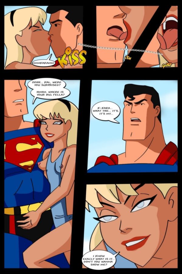 Free porn pics of Supergirl Comic - Horny little girl 10 of 15 pics