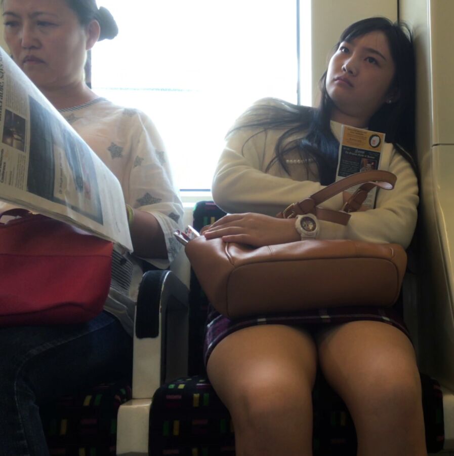 Free porn pics of Upskirts on trains 5 of 37 pics