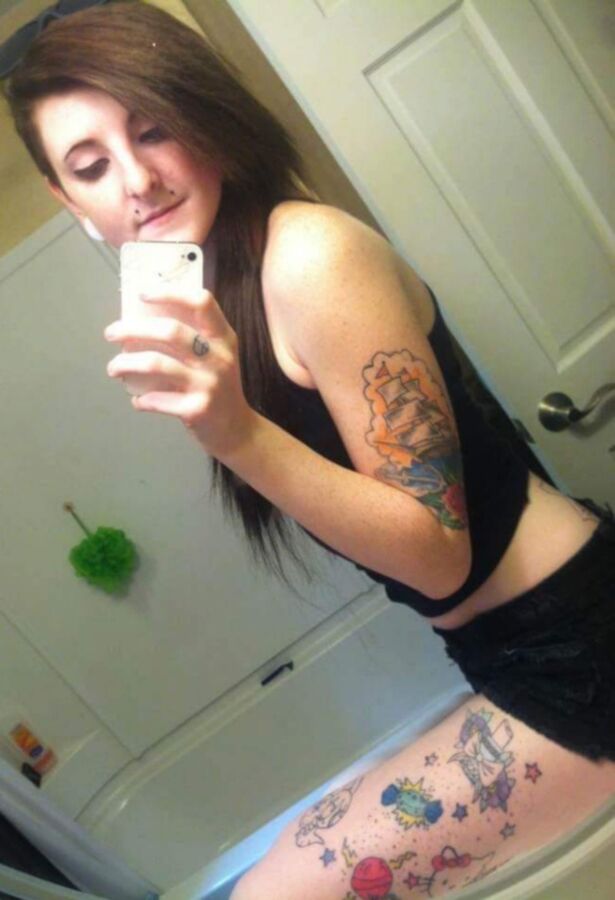 Free porn pics of Tatted teen wants to be dominated  7 of 31 pics